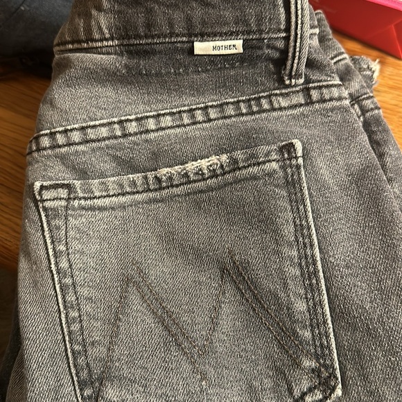 Mother Superior The Insider Crop Step Chew Jeans in Pedal To The Metal D… - Picture 11 of 11